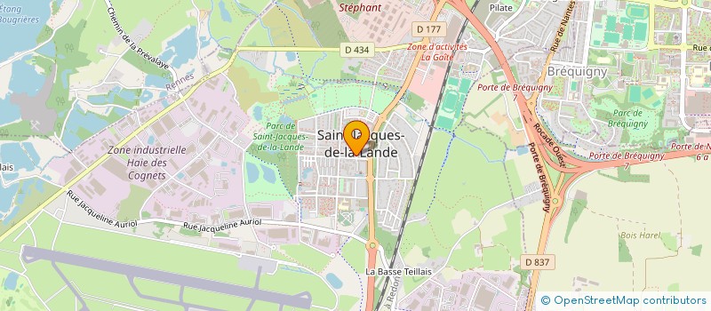 localisation de l'entreprise ESPACE MODULAIRE  SAINT-JACQUES-DE-LA-LANDE