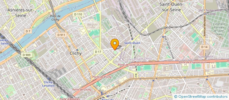 localisation de l'entreprise ESPACE MOMES LIEU ACCUEIL PARENTS ENFANT à CLICHY