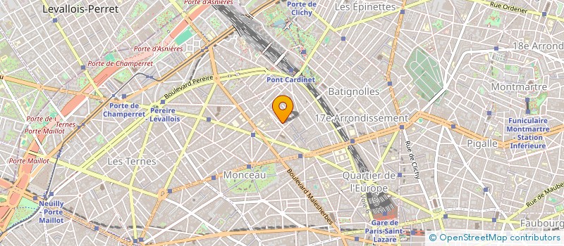 localisation de l'entreprise ESPACE MONCEAU  PARIS