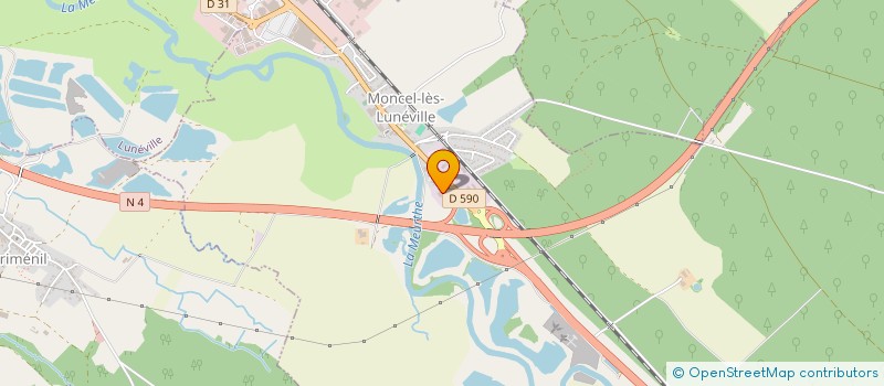 localisation de l'entreprise ESPACE MONCEL AUTOMOBILES à MONCEL-LES-LUNEVILLE