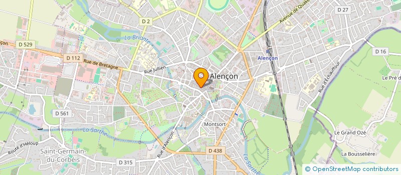 localisation de l'entreprise ESPACE MONTRES à ALENCON