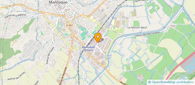 localisation de l'entreprise ESPACE MOREL à MANOSQUE