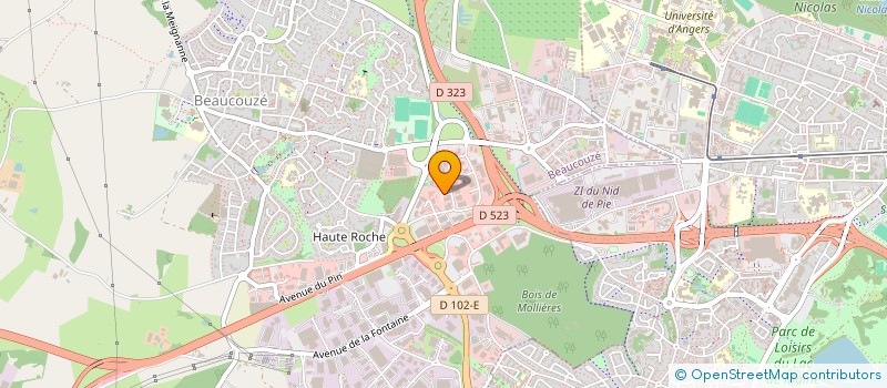 localisation de l'entreprise ESPACE MOTO à BEAUCOUZE