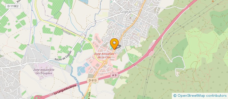 localisation de l'entreprise ESPACE MOTOCULTURE GIGEAN  GIGEAN