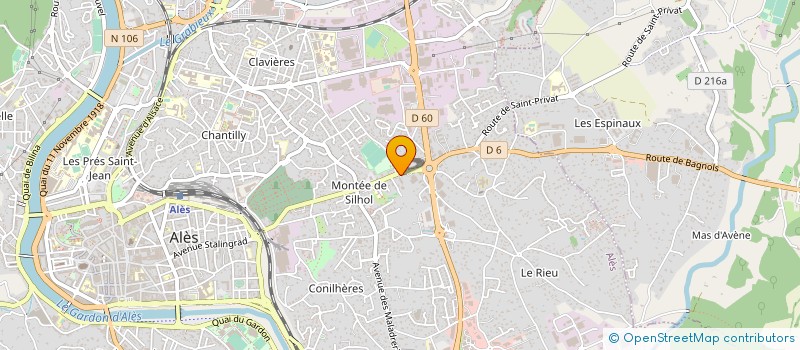 localisation de l'entreprise ESPACE MOTOS ALES  ALES