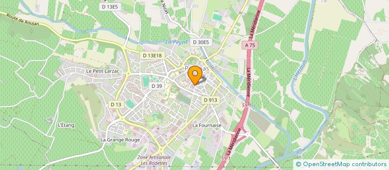 localisation de l'entreprise ESPACE NAMMA  PEZENAS