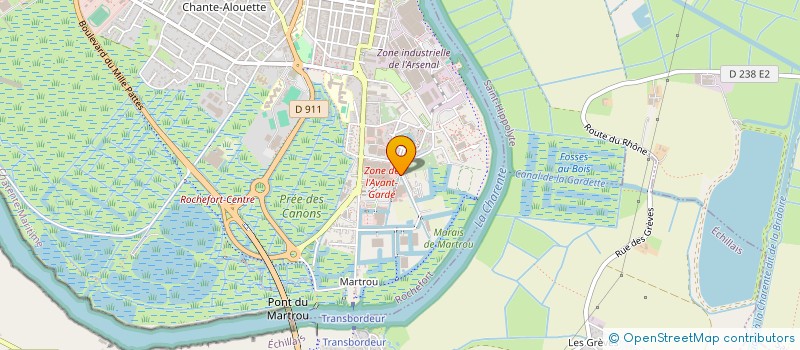 localisation de l'entreprise ESPACE NATURE  ROCHEFORT