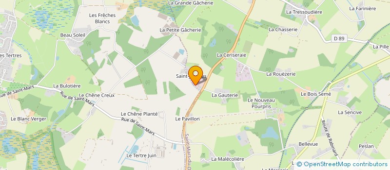 localisation de l'entreprise ESPACE NATURE  SAINT-MARS-DU-DESERT