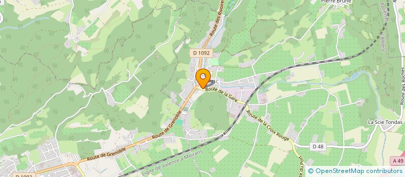 localisation de l'entreprise ESPACE NATURE ISERE  L'ALBENC