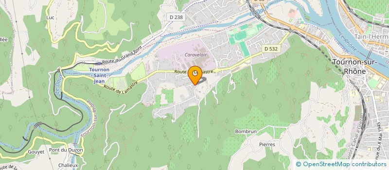 localisation de l'entreprise ESPACE NETTOYAGE INDUSTRIES à TOURNON-SUR-RHONE