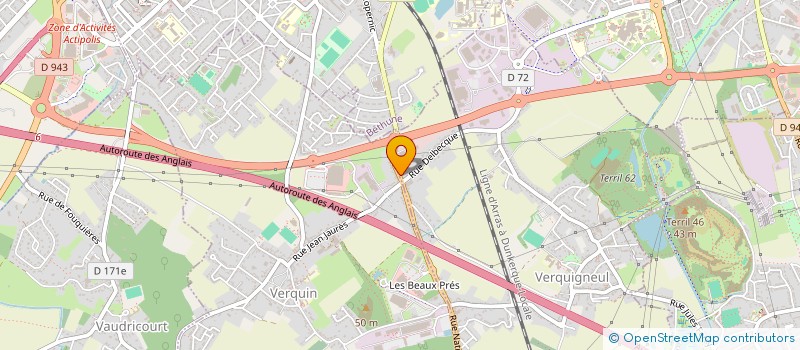 localisation de l'entreprise ESPACE NORDIQUE  VERQUIGNEUL