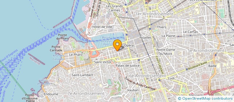 localisation de l'entreprise ESPACE NOTRE DAME à MARSEILLE