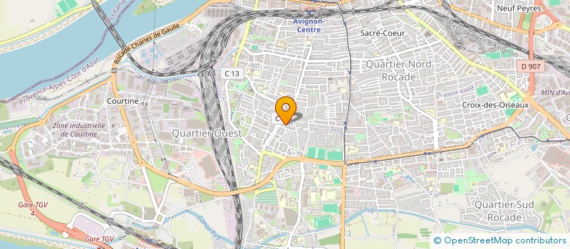 localisation de l'entreprise ESPACE NOUVELLE SOLIDARITE  AVIGNON