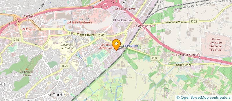 localisation de l'entreprise ESPACE NUMERIQUE  LA GARDE