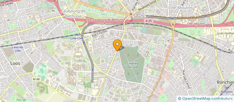 localisation de l'entreprise ESPACE NUMERIQUE à LILLE
