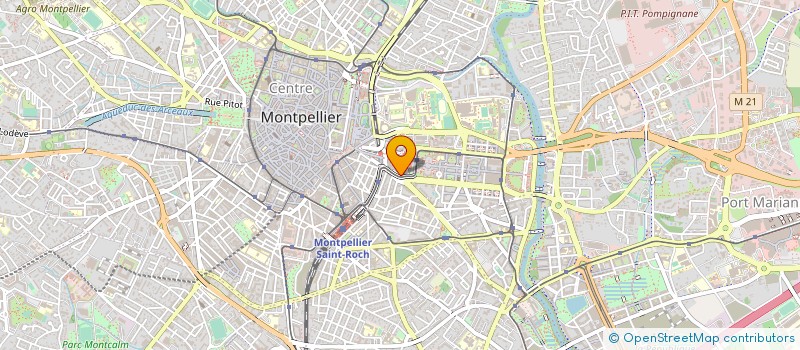 localisation de l'entreprise ESPACE OPTIC à MONTPELLIER