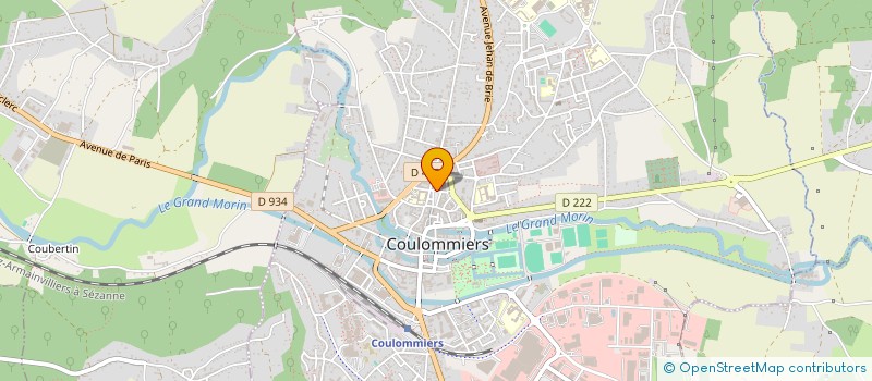 localisation de l'entreprise ESPACE-OPTIQUE-AUDITION à COULOMMIERS
