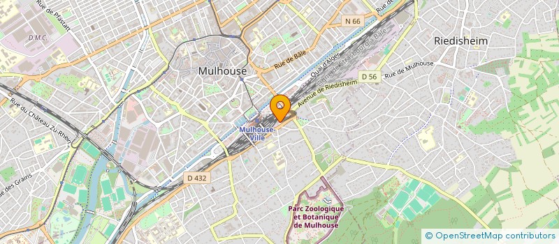localisation de l'entreprise ESPACE P.V.C. à MULHOUSE