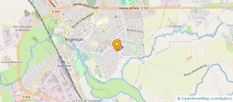 localisation de l'entreprise ESPACE PADEL ARGENTAN à ARGENTAN