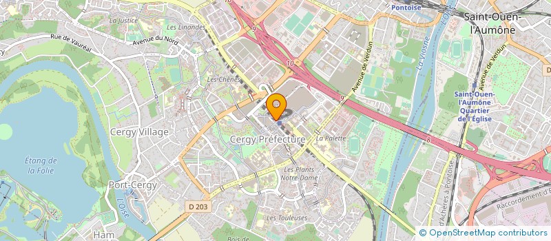 localisation de l'entreprise ESPACE PAIN à CERGY