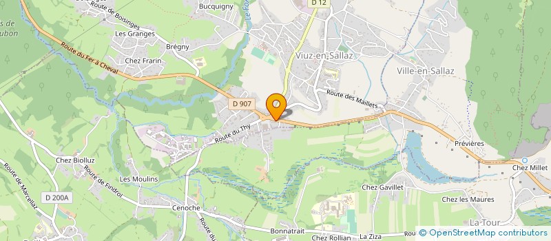 localisation de l'entreprise ESPACE PAPETERIE à VIUZ-EN-SALLAZ