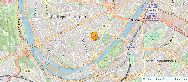 localisation de l'entreprise ESPACE PARADISIO à BOULOGNE-BILLANCOURT