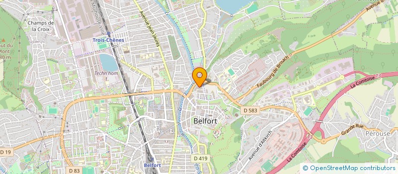 localisation de l'entreprise ESPACE PARTENAIRE 90 à BELFORT