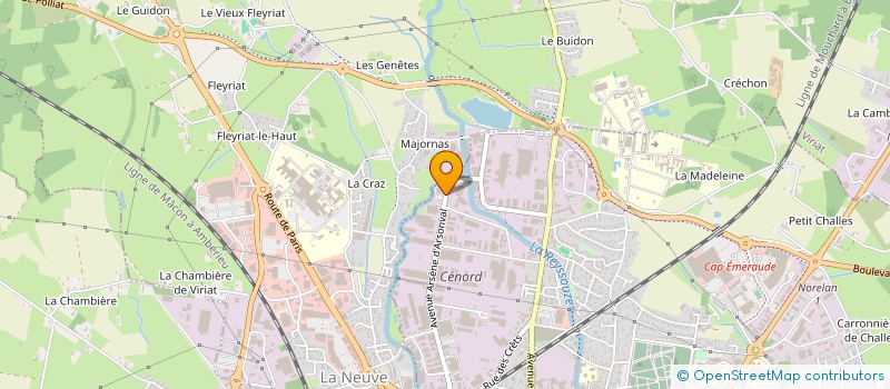 localisation de l'entreprise ESPACE PASSION FRANCE à BOURG-EN-BRESSE