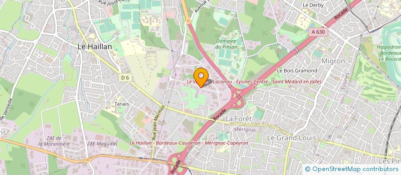 localisation de l'entreprise ESPACE PAYSAGE D'AQUITAINE à EYSINES