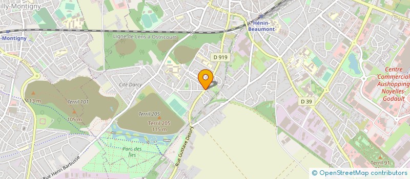 localisation de l'entreprise ESPACE PEINTURES à HENIN-BEAUMONT
