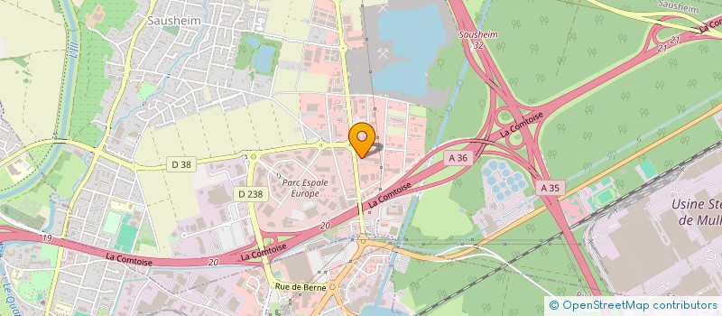 localisation de l'entreprise ESPACE PELLICULAGE  SAUSHEIM