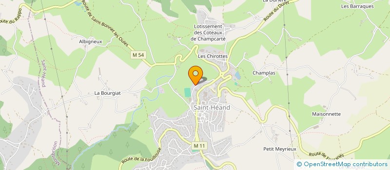 localisation de l'entreprise ESPACE PETITE ENFANCE INTERCOMMUNAL  SAINT-HEAND