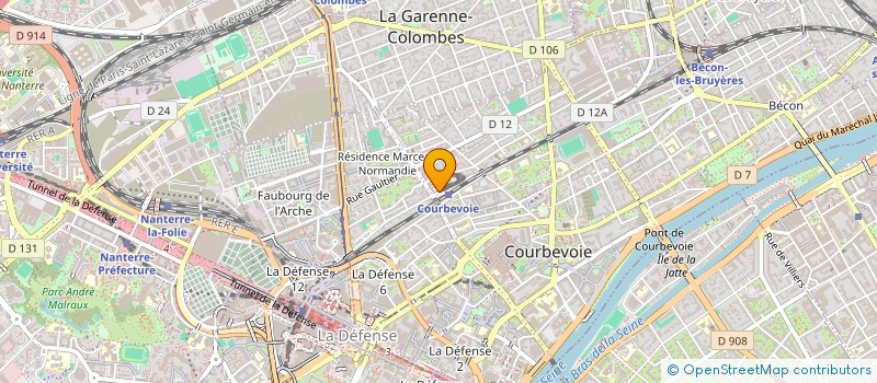 localisation de l'entreprise ESPACE PHILIPPE ABRIAL à COURBEVOIE