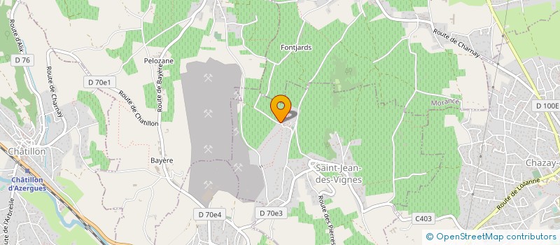 localisation de l'entreprise ESPACE PIERRES  FOLLES à SAINT-JEAN-DES-VIGNES