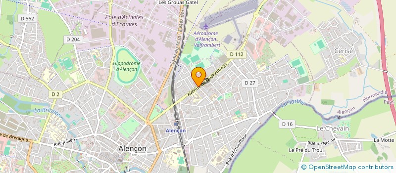 localisation de l'entreprise ESPACE PILATES ALENCON à ALENCON
