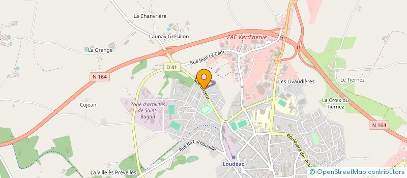 localisation de l'entreprise ESPACE PISCINE 56 à LOUDEAC