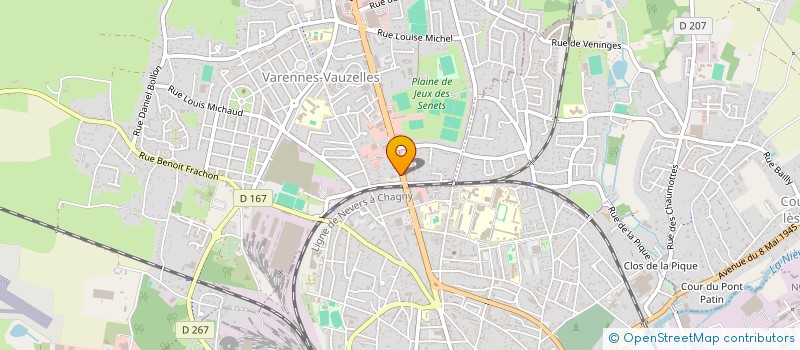 localisation de l'entreprise ESPACE PISCINE BOUTIQUE 58 à VARENNES-VAUZELLES
