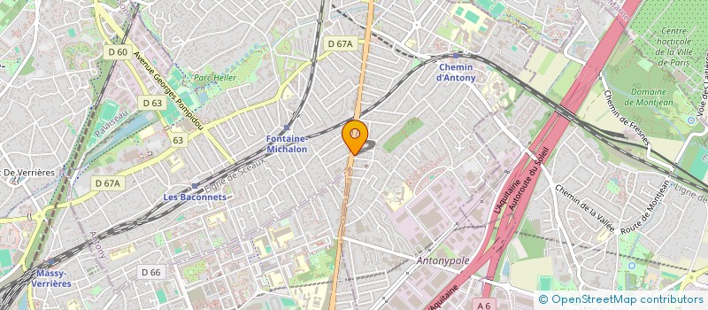 localisation de l'entreprise ESPACE PIZZA à ANTONY