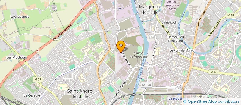 localisation de l'entreprise ESPACE PLATRERIE ET ISOLATION à SAINT-ANDRE-LEZ-LILLE
