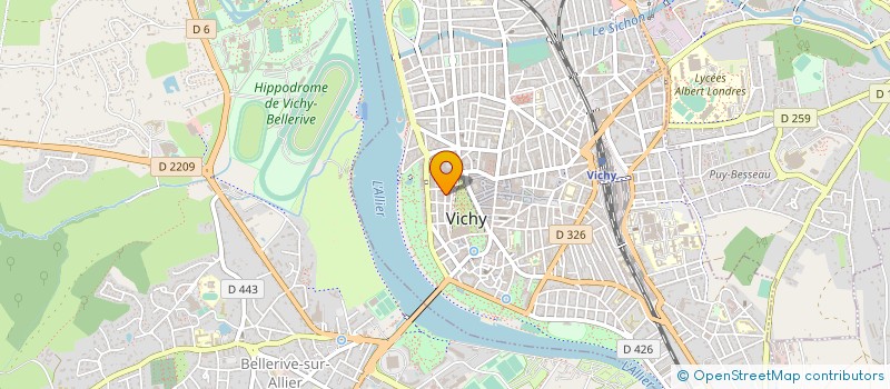 localisation de l'entreprise ESPACE PLEIADE DANSE BALLET JAZZ DE PARI à VICHY