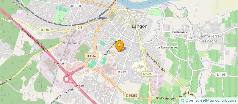 localisation de l'entreprise ESPACE PLONGEE LANGON  LANGON