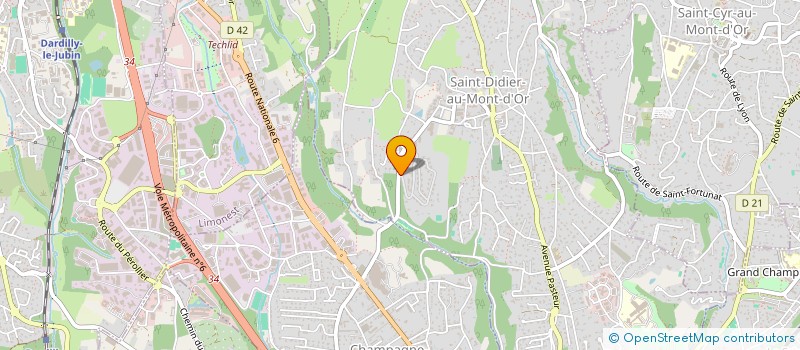 localisation de l'entreprise ESPACE PLUS à SAINT-DIDIER-AU-MONT-D'OR