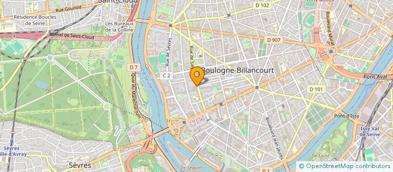 localisation de l'entreprise ESPACE PLUS à BOULOGNE-BILLANCOURT