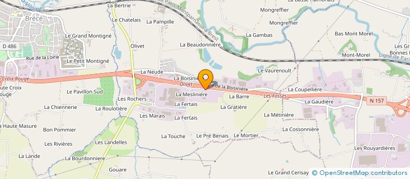 localisation de l'entreprise ESPACE POIDS LOURDS à SERVON-SUR-VILAINE