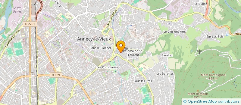 localisation de l'entreprise ESPACE PONCET à ANNECY
