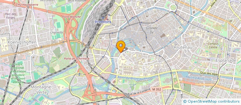localisation de l'entreprise ESPACE PONTS COUVERTS à STRASBOURG