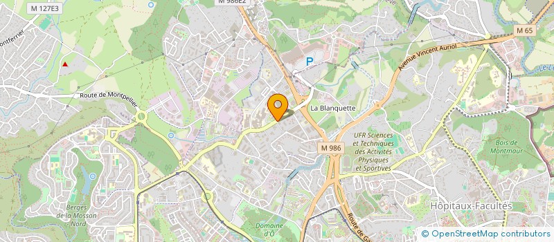 localisation de l'entreprise ESPACE POUR LA VIE 34 à MONTPELLIER