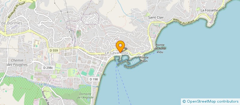 localisation de l'entreprise ESPACE POWER à LE LAVANDOU