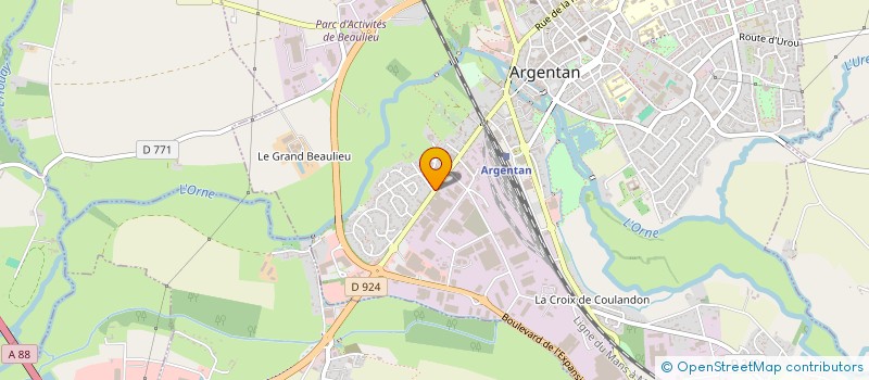 localisation de l'entreprise ESPACE-PRESSE à ARGENTAN