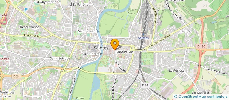localisation de l'entreprise ESPACE PRESSING à SAINTES